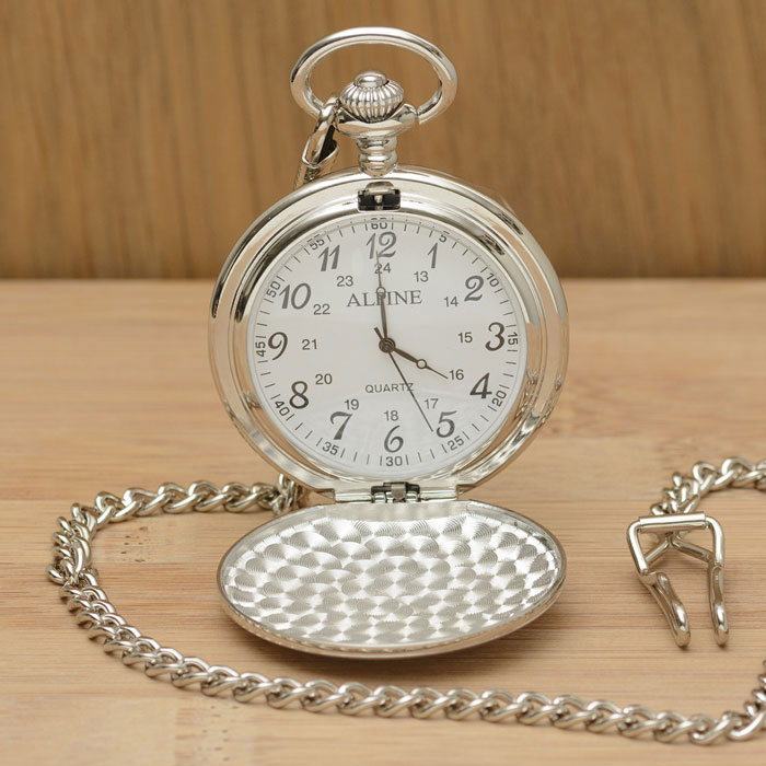 Engraved On Your Christening Stainless Steel Pocket Watch