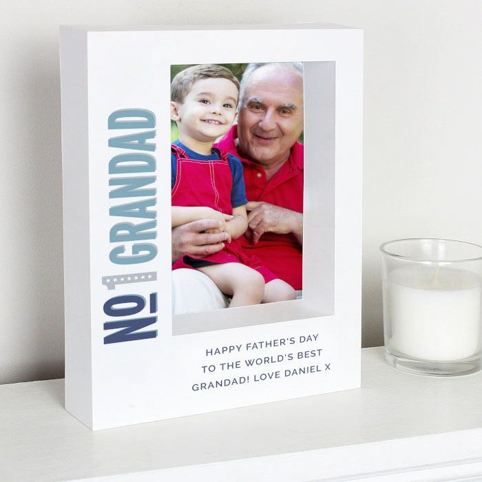 Personalised Number 1 Box Photo Frame 5 x 7