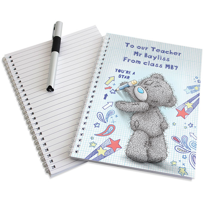 Personalised Me to You Tatty Teddy Teacher A5 Notebook