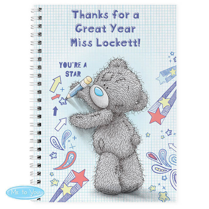 Personalised Me to You Tatty Teddy Teacher A5 Notebook