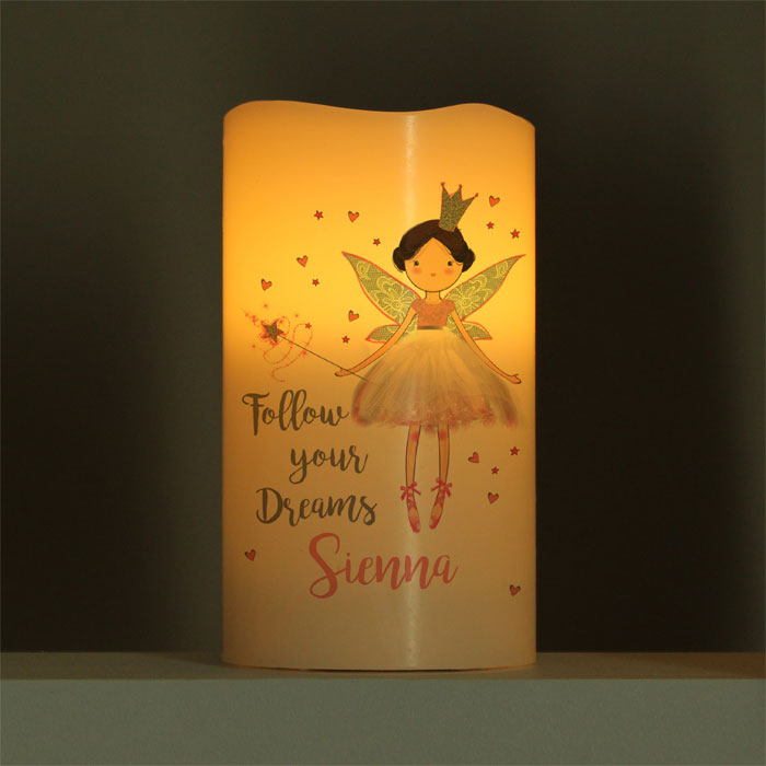 Personalised Fairy Princess Nightlight LED Candle