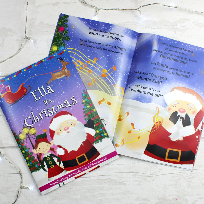 Personalised Girls Its Christmas Story Book