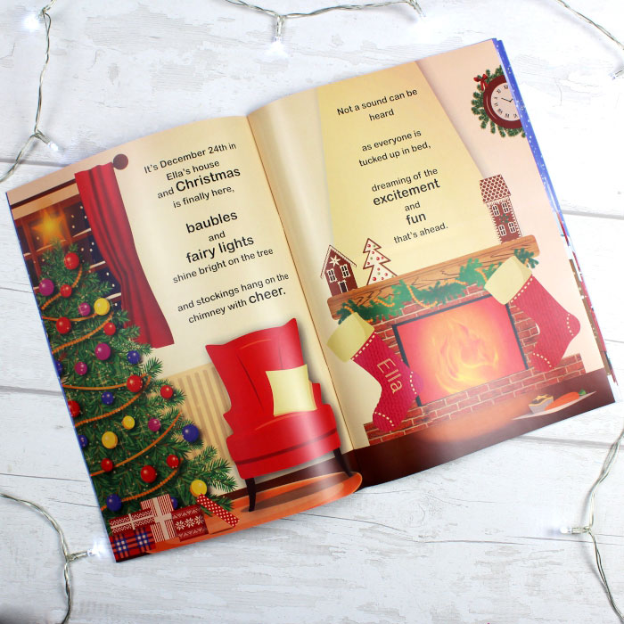 Personalised Girls Its Christmas Story Book