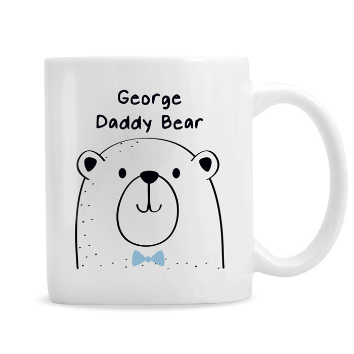 Personalised Daddy Bear Large Bone China Balmoral Mug