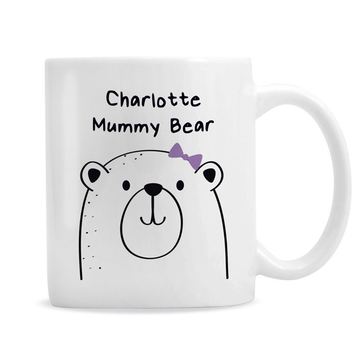 Personalised Mummy Bear Ceramic Mug
