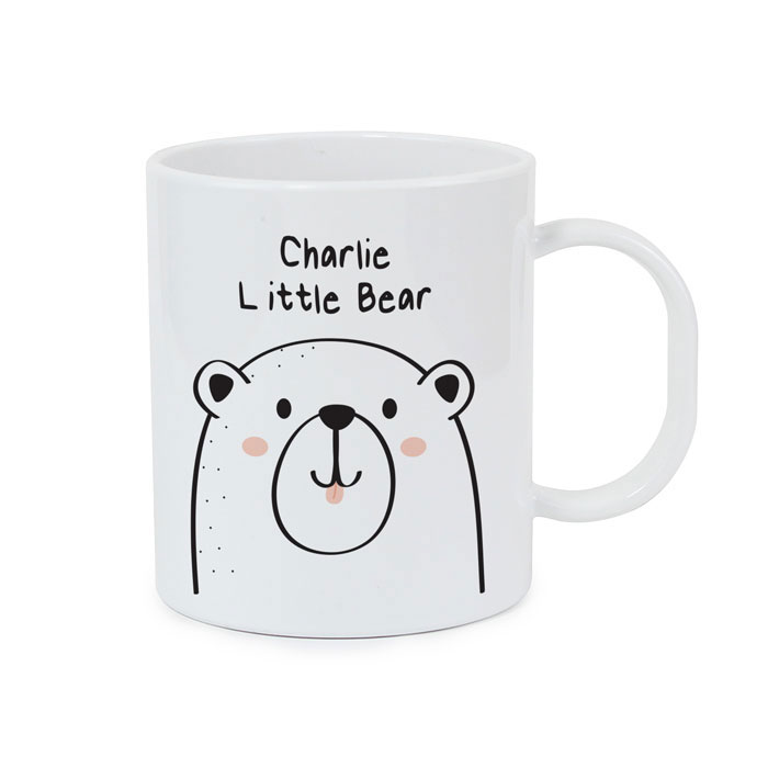 Personalised Little Bear Plastic Mug
