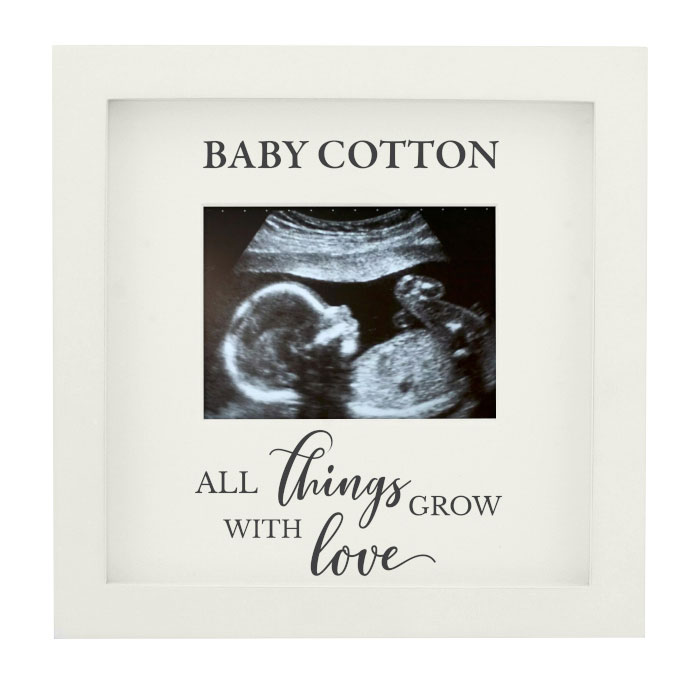 Personalised All Things Grow 4x3 Inch Baby Scan Photo Frame