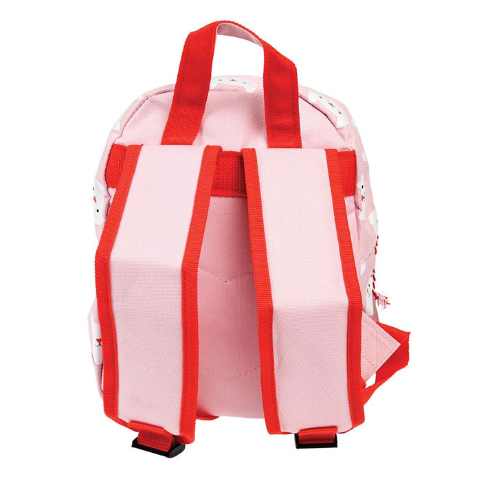 Personalised Girls Pink Cat Backpack School Nursery Bag