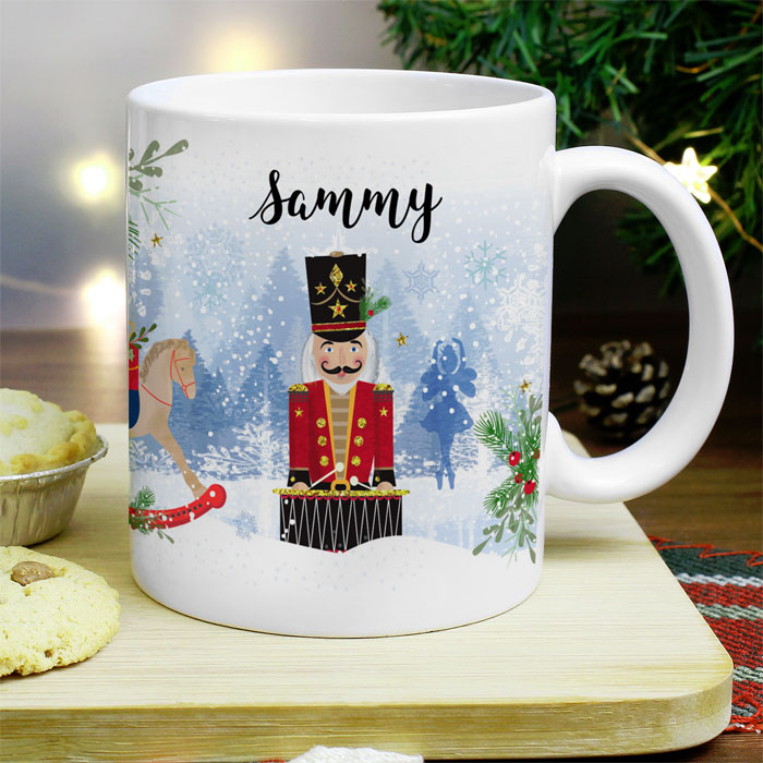 Personalised Childrens Ceramic Nutcracker Christmas Gift Mug