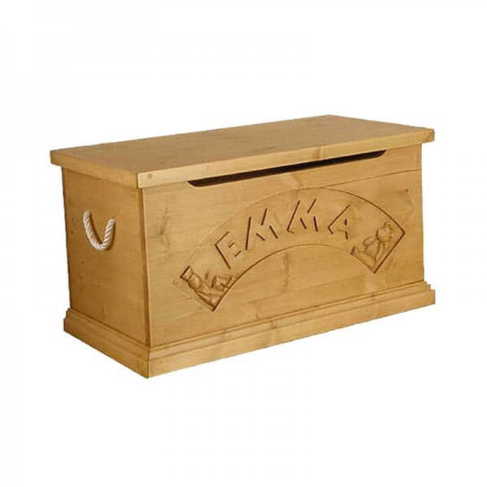 Traditional Wooden Personalised Toy Chest