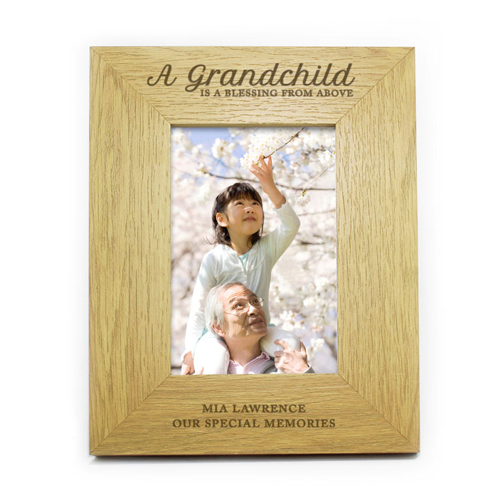 Personalised A Grandchild Is A Blessing 6x4 Frame