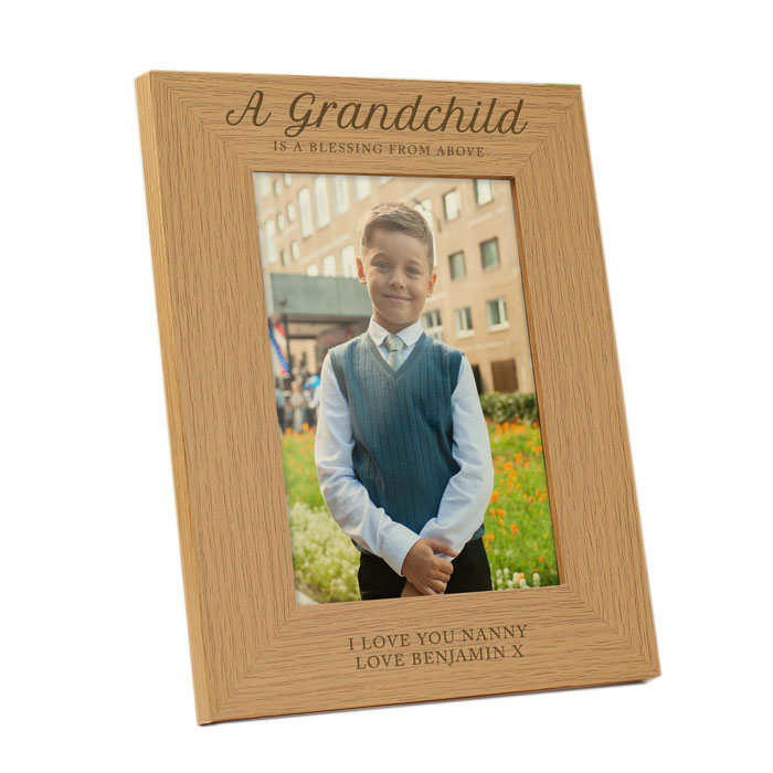 Personalised A Grandchild Is A Blessing 5x7 Frame