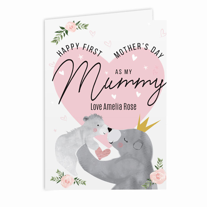 Personalised 1st Mothers Day Mama Bear Card