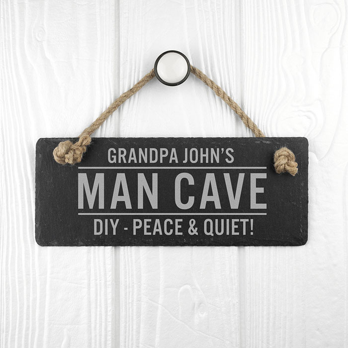 Personalised Slate Man Cave Sign