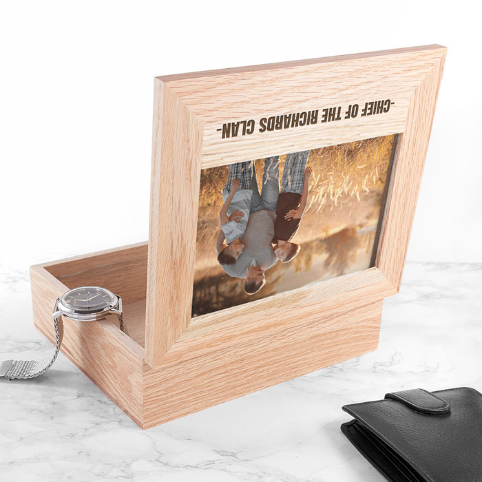 Personalised Fathers Day Photo Box