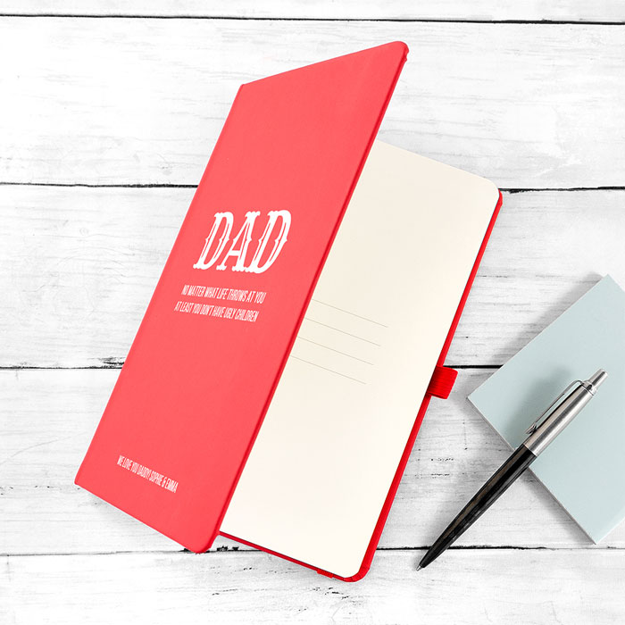 No Matter What Dad A5 Personalised Notebook