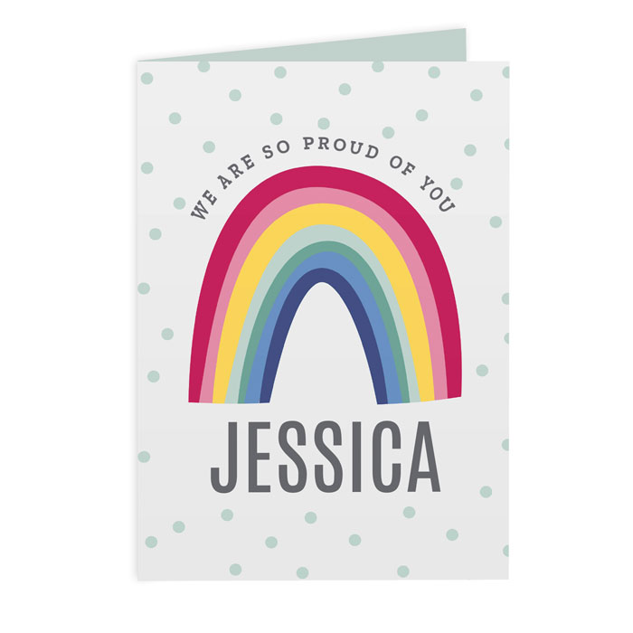 Personalised Any Message Rainbow Card