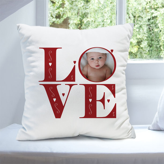 Love Photo Upload Cushion