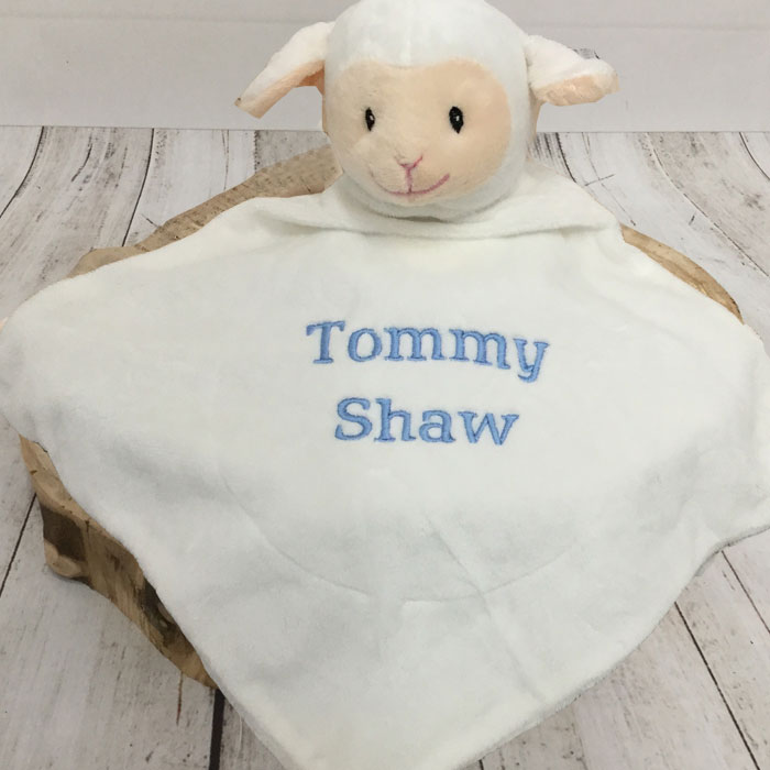 Personalised Cubbies Loverby Lamb Comforter Blankie