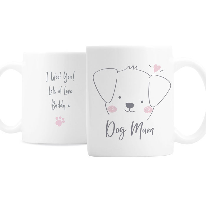 Personalised Ceramic Dog Mum Mug