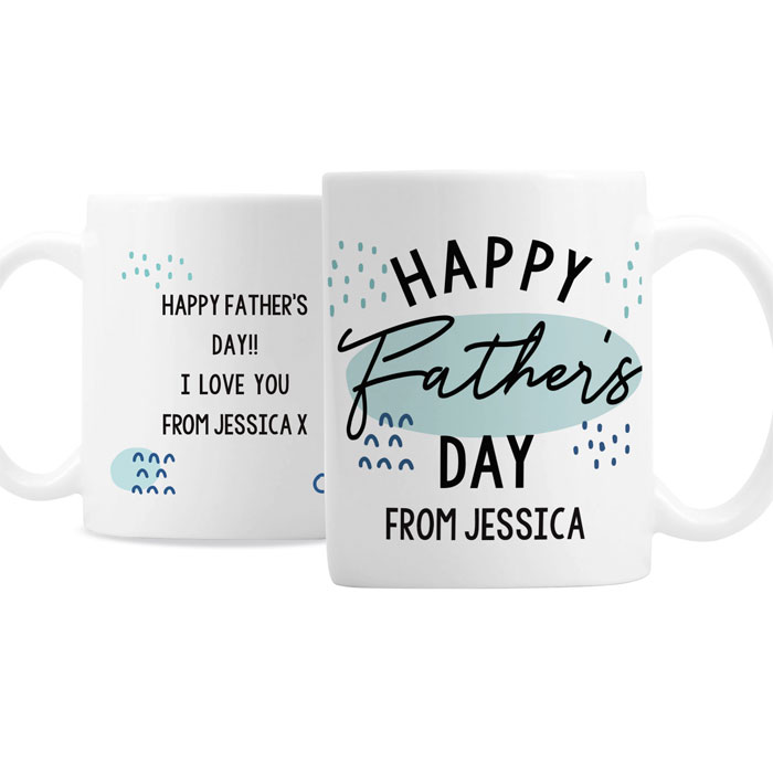 Personalised Happy Fathers Day Mug