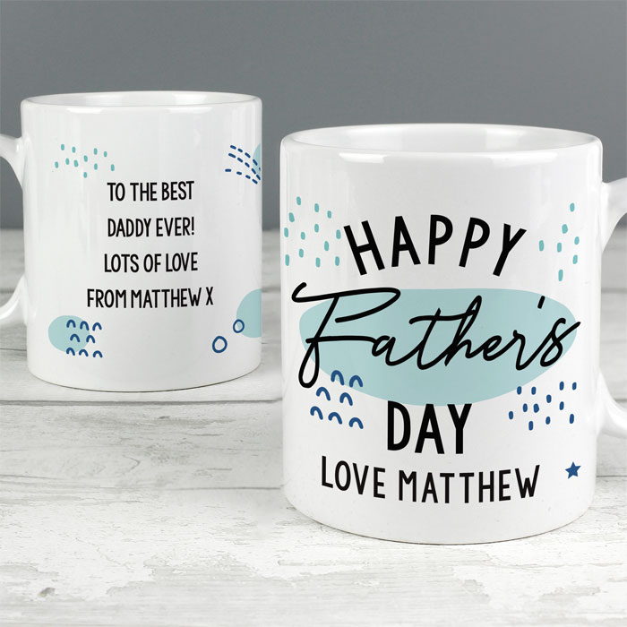 Personalised Happy Fathers Day Mug