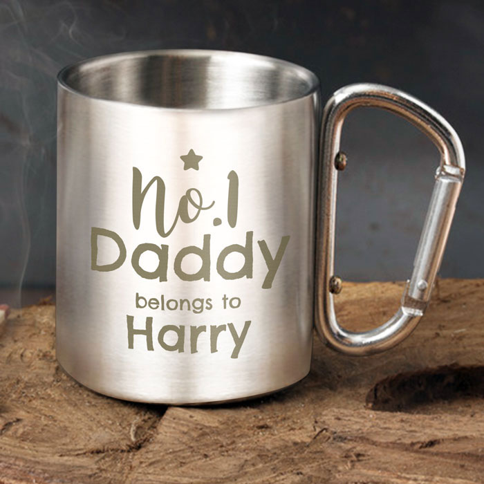 Personalised No 1 Daddy Stainless Steel Mug