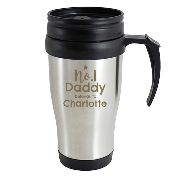 Personalised No 1 Daddy Travel Mug