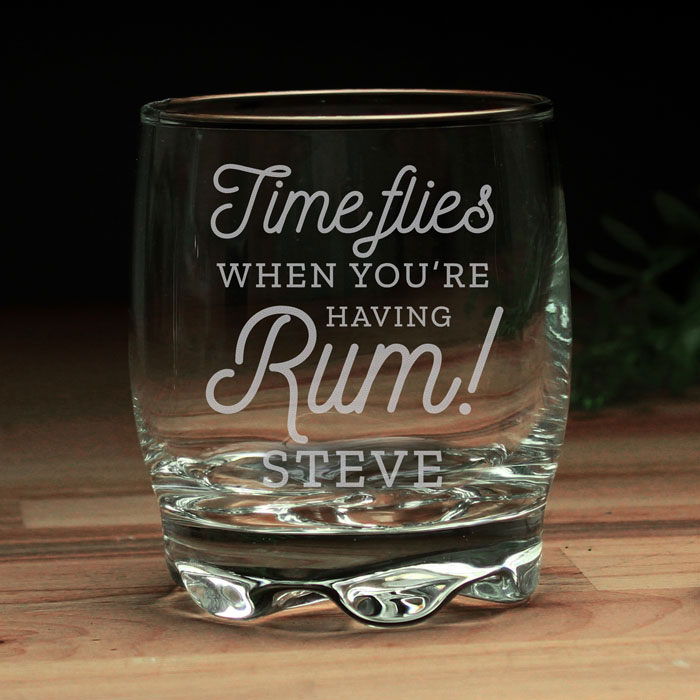 Personalised Time Flies When Youre Having Rum Tumbler