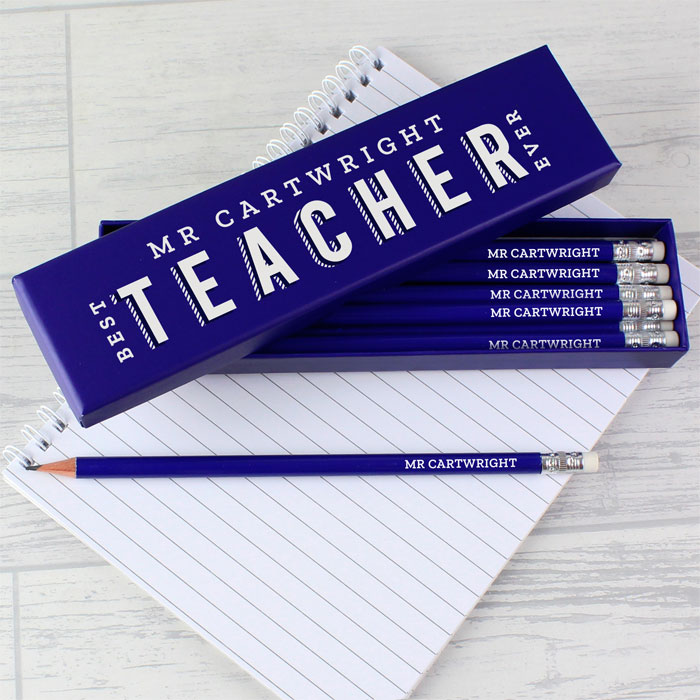 Personalised Best Teacher Ever Pencils