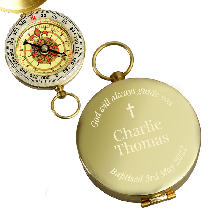 Personalised Religious Themed Compass