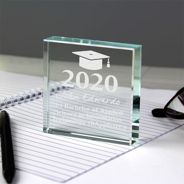 Personalised Graduation Glass Token