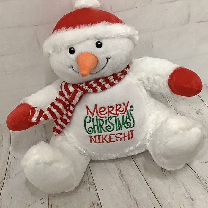 Personalised Snowman Soft Toy