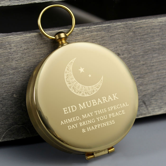 Personalised Engraved Eid Keepsake Compass
