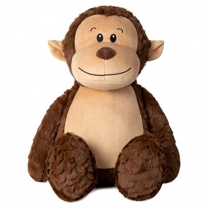 Personalised Embroidered Monkey Teddy
