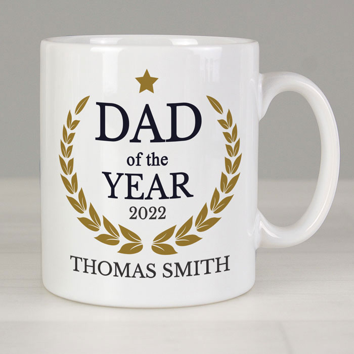 Personalised Dad of the Year Ceramic Mug