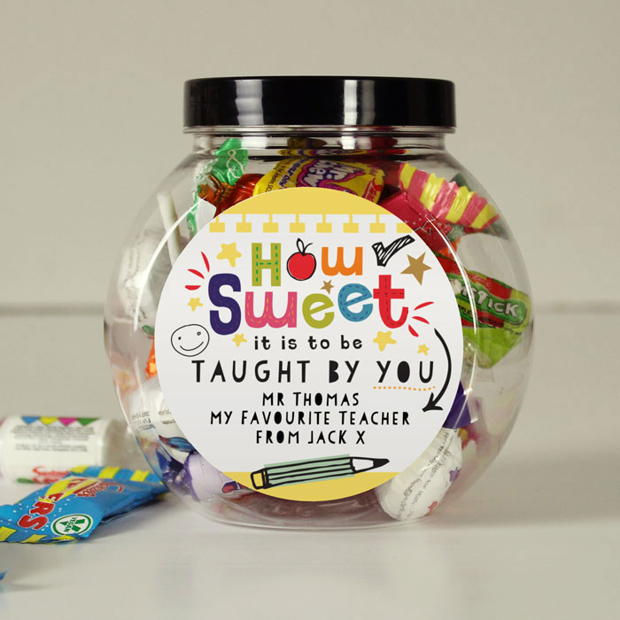 Personalised How Sweet Teacher Sweet Jar