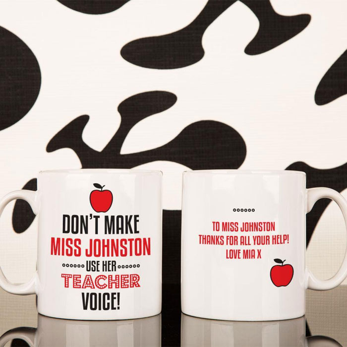 Personalised Teacher Voice Novelty Mug