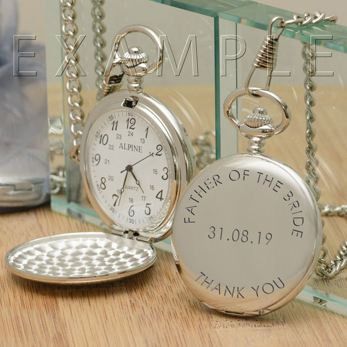 Personalised Engraved Pocket Watch Any Text