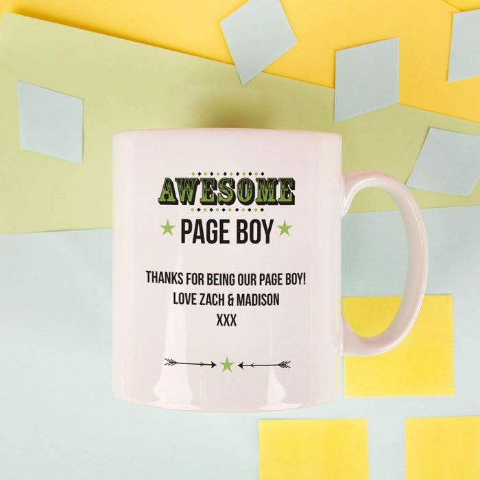 Personalised Awesome Page Boy Mug