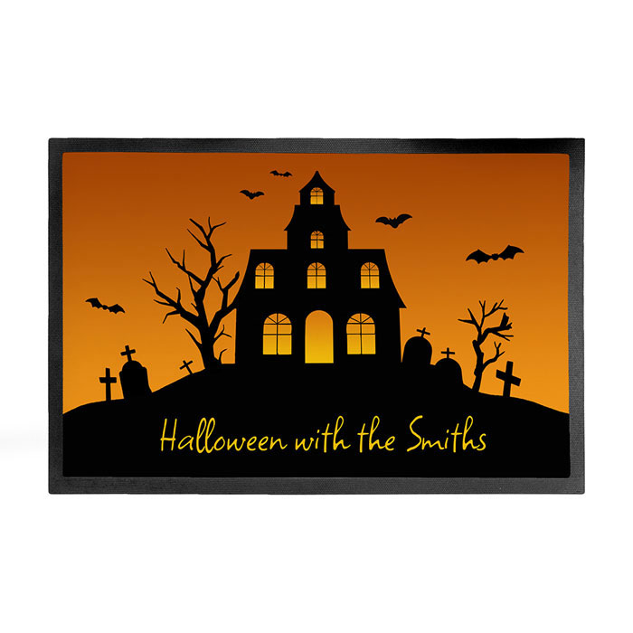 Personalised Halloween Spooky House Doormat