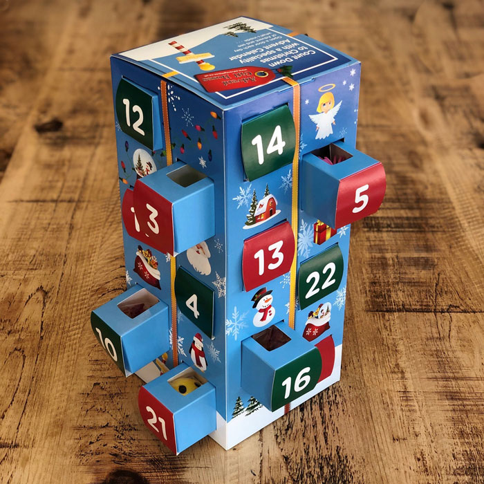 Kids Prefilled Toys & Sweets Advent Calendar Box
