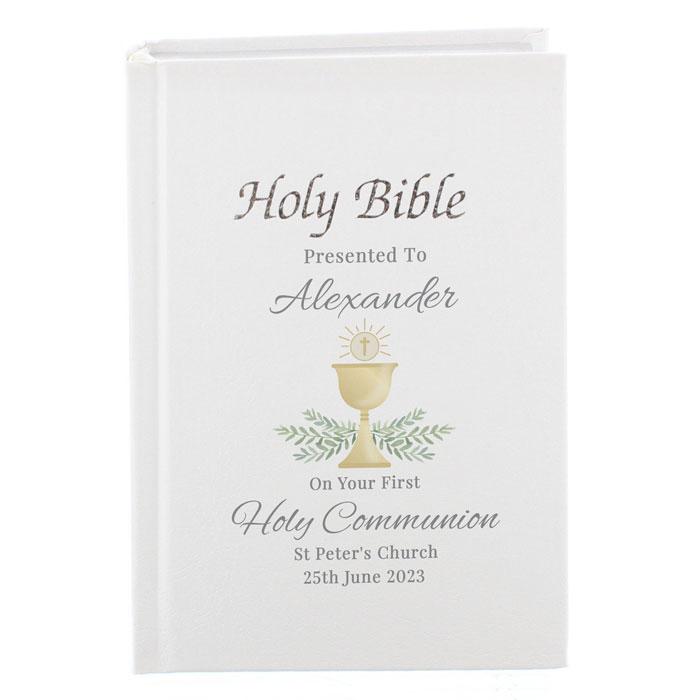 Personalised First Holy Communion Holy Bible