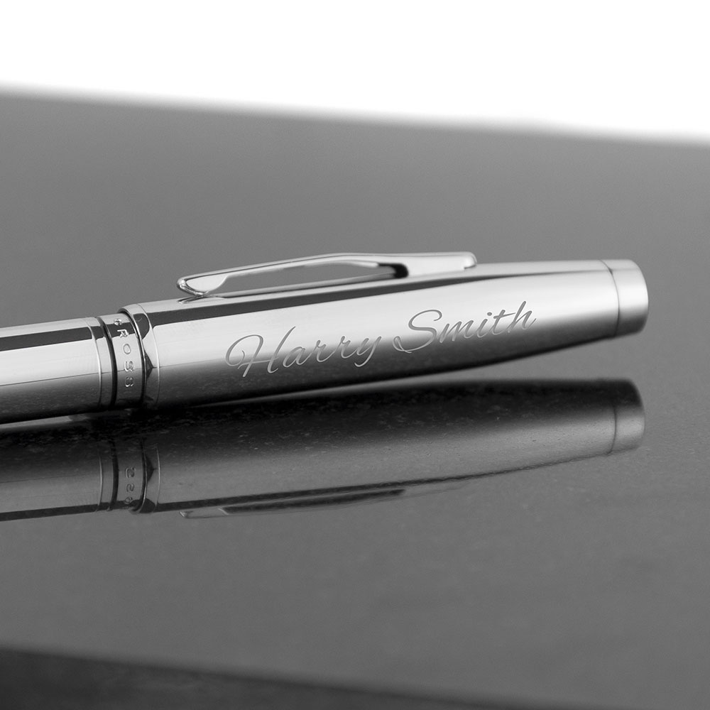 Personalised Engraved Cross Coventry Ballpoint Pen Chrome