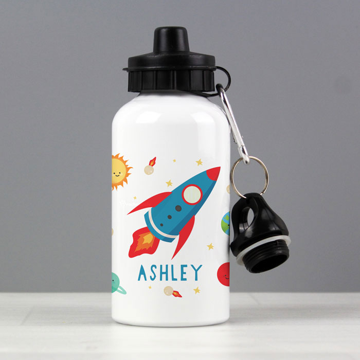 Personalised Space Rocket Drinks Bottle