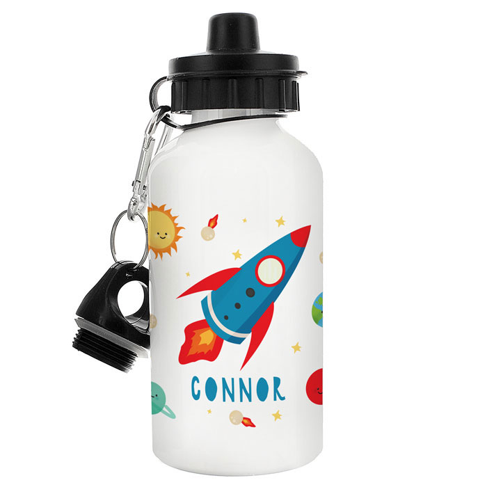 Personalised Space Rocket Drinks Bottle