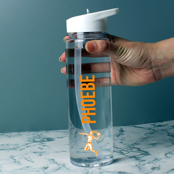 Personalised Various Sports Name Only Water Bottle