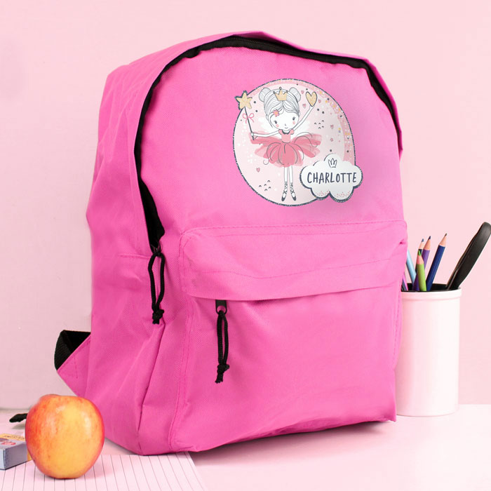 Personalised Fairy Pink Backpack