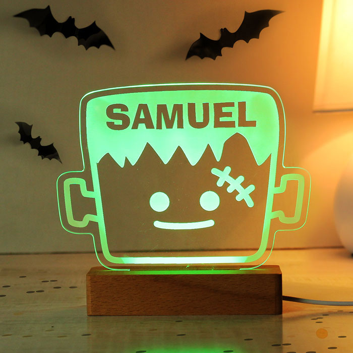Personalised Frankenstein Wooden LED Light