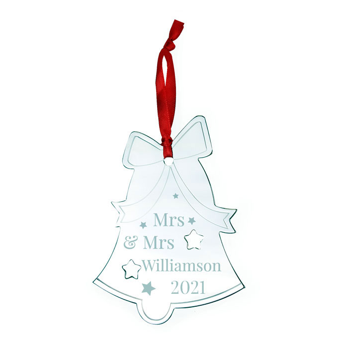 Personalised Mr & Mrs Bell Tree Decoration